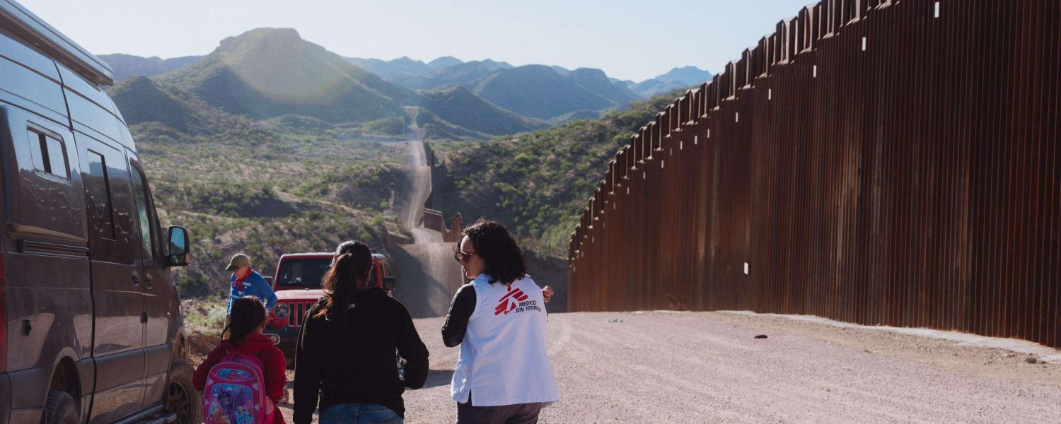 Migrantes en la frontera entre Mexico y Estados Unidos